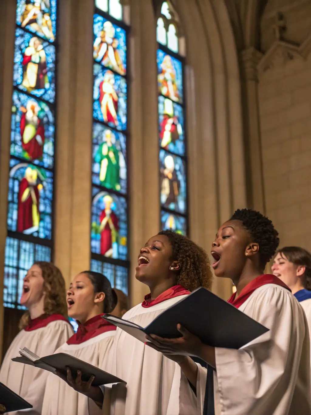 A joyful image of community members participating in a singing workshop organized by LES VIODENAIRES, showcasing the organization's commitment to preserving regional songs and vocal traditions.